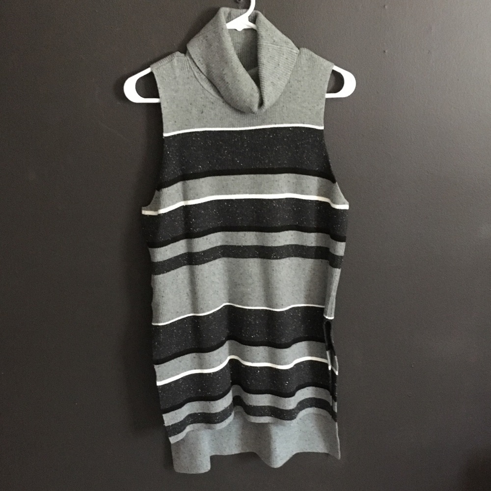 Sleeveless Striped Tunic